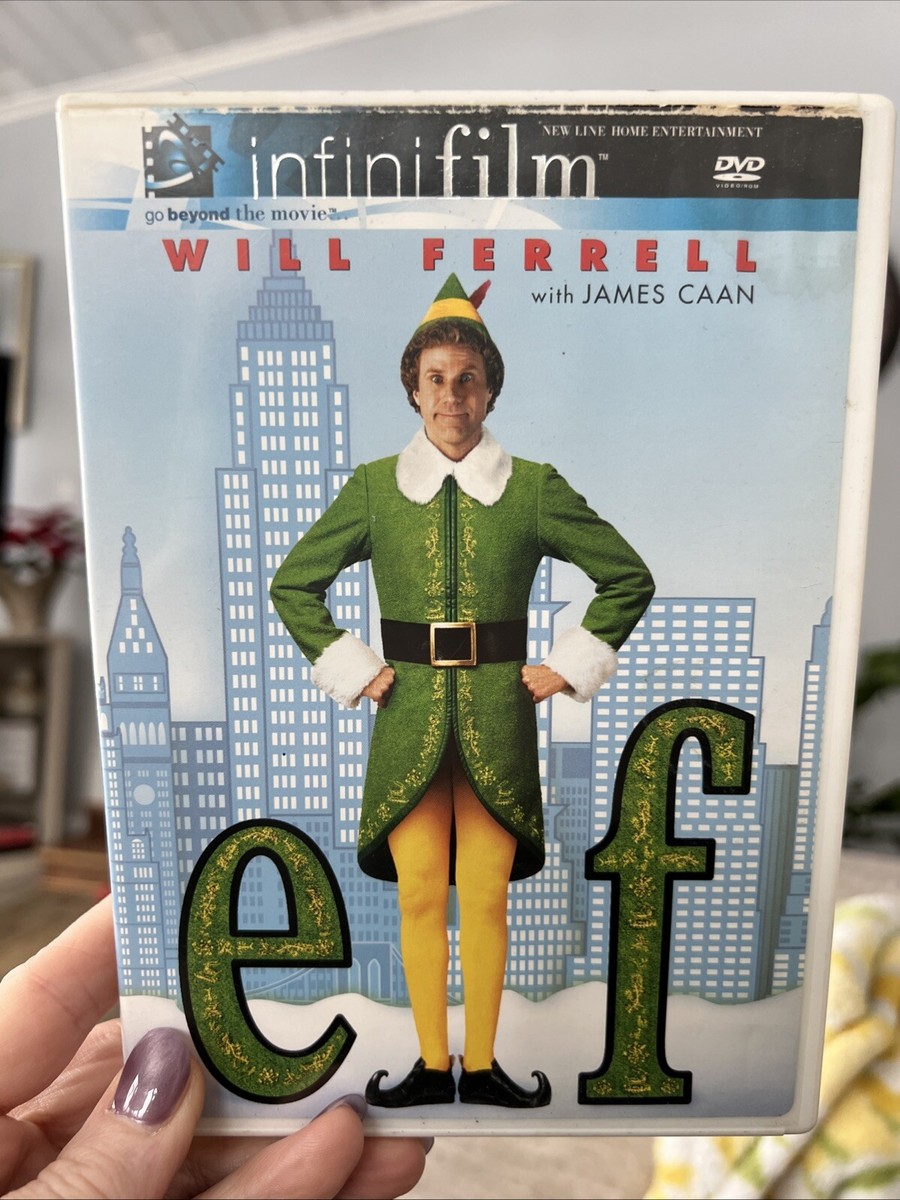 Elf DVD 2003 Christmas Movie Will Farrell James Caan Bob Newhart