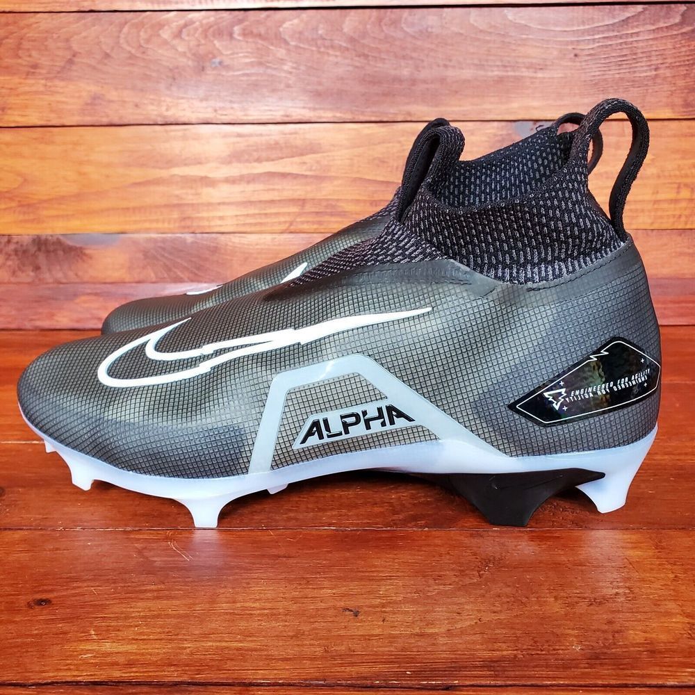 Nike Alpha Menace Elite 3 Cleats Flyknit Black Sz 10.5  display picture 2