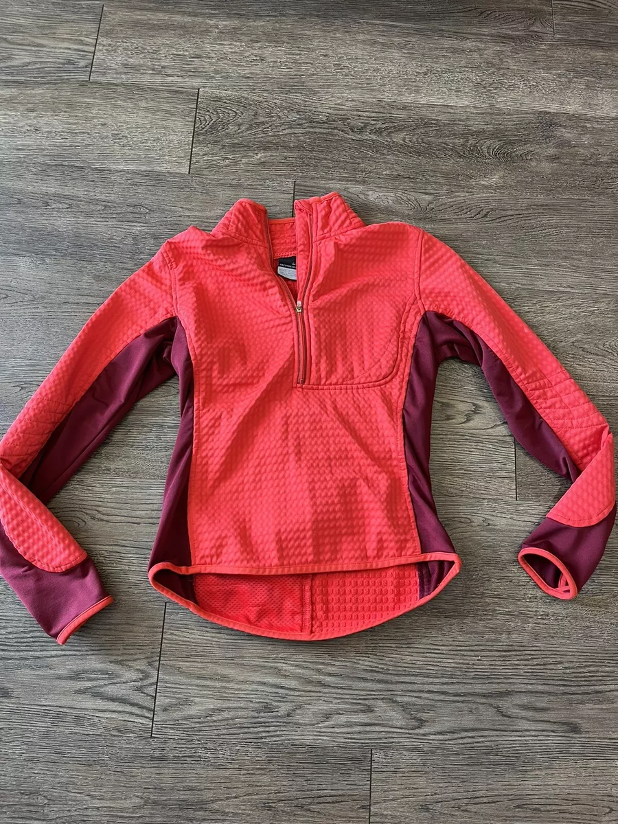 Nike Sphere Thermal Women's Size XS Red Quilted Half Zip Shirt | eBay