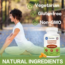 Glucosamine Chondroitin - Boswellia,Turmeric,Quercetin,MSM - Anti-Inflammatory