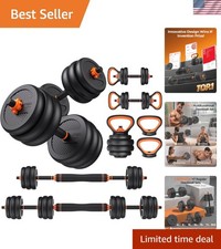 Compact Adjustable Dumbbells (20/30/40/45lbs) - Your Ultimate Fitness Solution