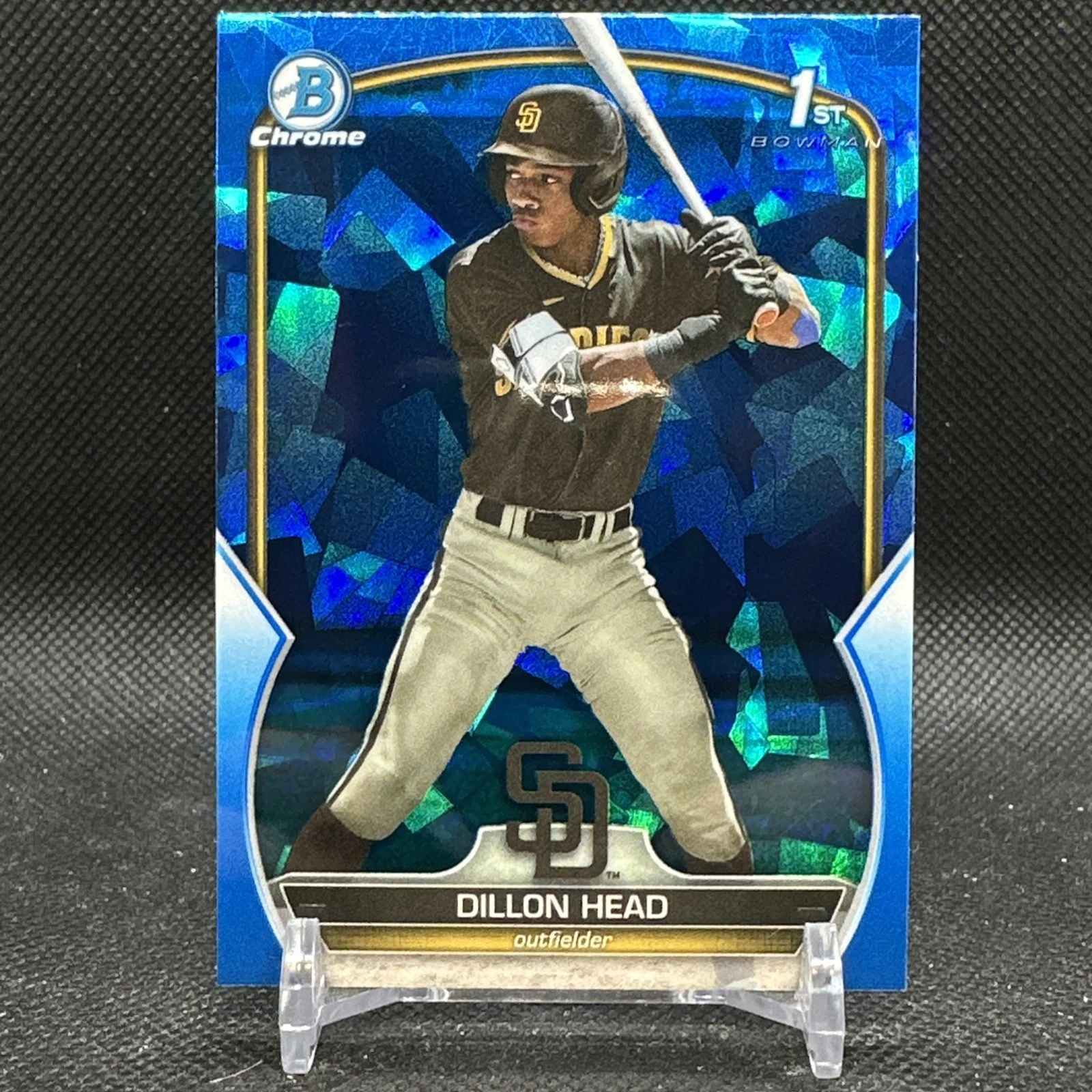 Dillon Head 2023 Bowman 1st Draft Sapphire Refractor San Diego Padres BDC-7