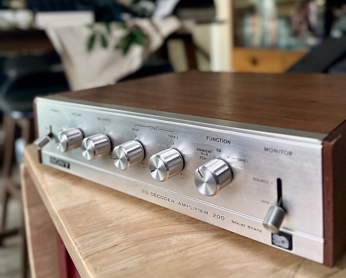 SONY SQ DECODER/AMPLIFIER 200 本体 Vintage Sony SQA-200 Rare 4 Channel Quadraphonic Amplifier / SQ
