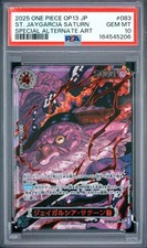2025 One Piece St. Jaygarcia Saturn OP13-083 Special Alt Art Japanese Psa 10