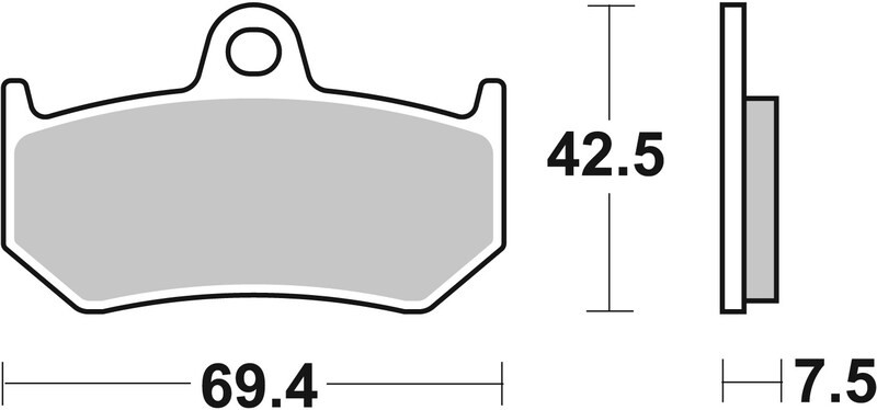 Plaquettes de frein Brembo 07GR35SP en metal fritte pour moto de route