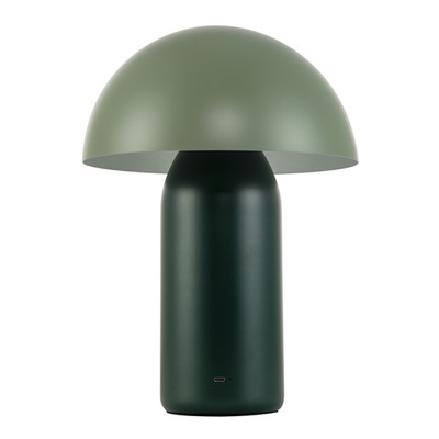 Moderne wiederaufladbare Pilzlampe in zweifarbig grün mit Touch-Taste von Happ...