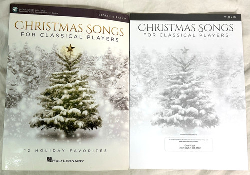 Christmas Songs for Classical Players Violin and Piano With Audio Set of 2