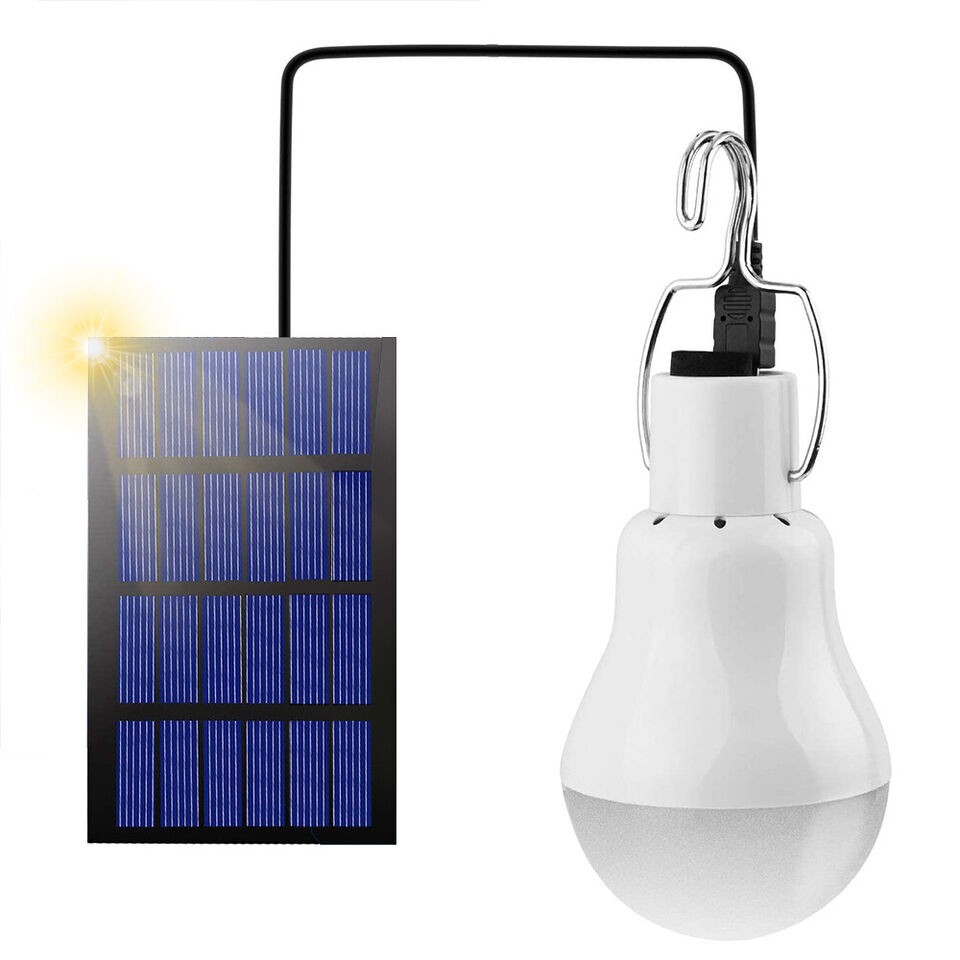 1-4X Solar Light Bulbs Waterproof Camping Tent Lamps For Shed Chicken Coop Light
