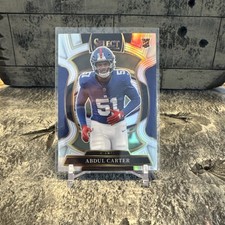 2025 Panini Select ABDUL CARTER #95 Rookie Concourse Level Silver Prizm - Giants