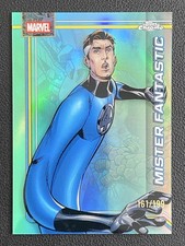 Mister Fantastic 2026 Topps Chrome Marvel Comics Aqua Refractor Base /199 #79