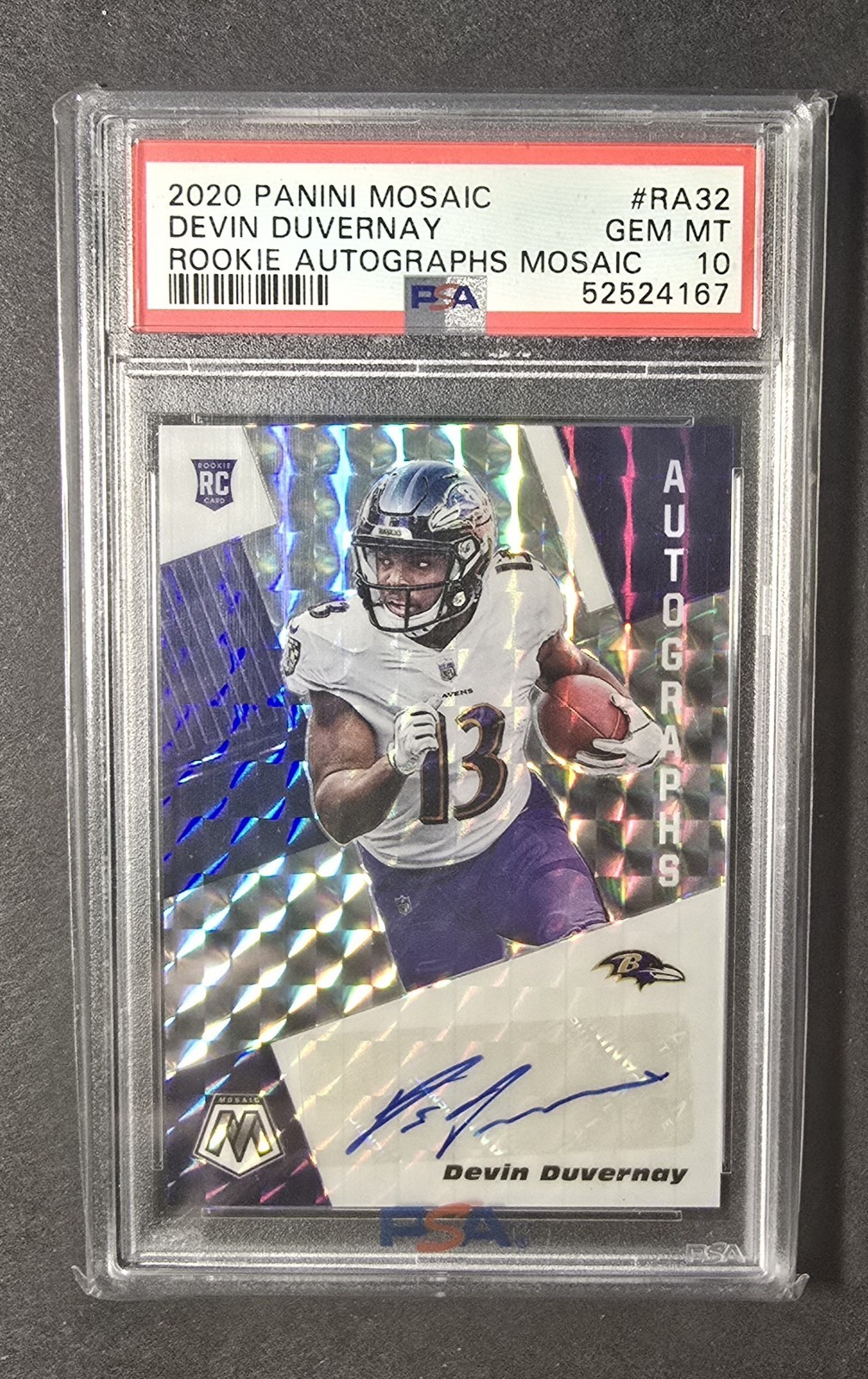 Devin Duvernay Panini Mosaic Rookie Autographs Mosaic #RA32 Base