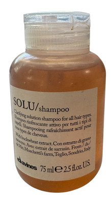 Davines Clarifying SOLU Shampoo - Travel Size 75 ml/2.5 oz - AUTHENTIC