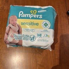 Pampers Sensitive 168 Wipes Brand New Unopened