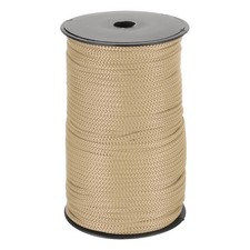 1/4 Inch Braided Polypropylene Rope, 100m for Nylon Khaki