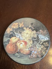 Vintage 5 Inch Diameter Ceraplat Decerative Fruit Plate Made In Spain VGC