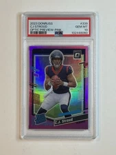2023 Panini Donruss C.J. Stroud - Rated Rookie #339 Optic Preview Pink(RC) PSA10