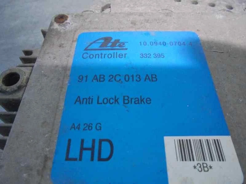 91AB2C013AB CENTRALINA MOTORE / ATE / 10094007044 / 1843347 PER FORD ESCORT BERL - Immagine 4 di 4