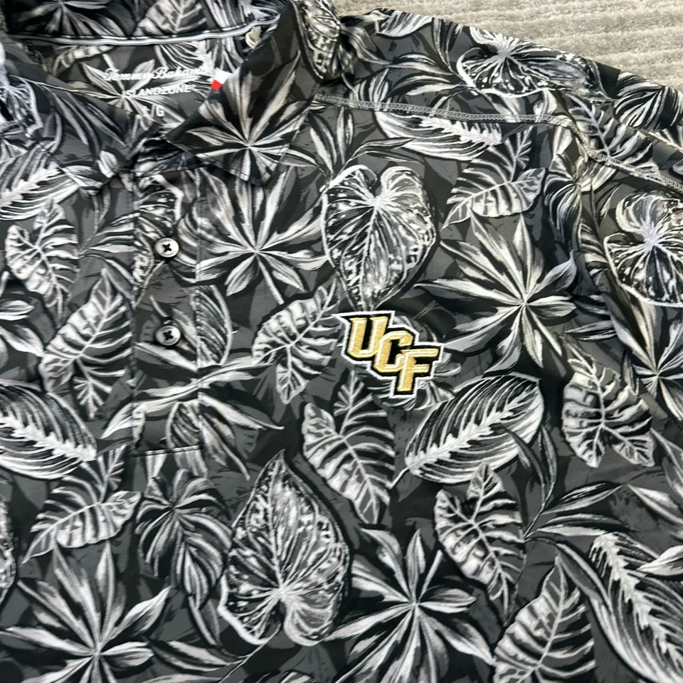 UCF Knights Tommy Bahama Shirt Mens Large Black Polo Islandzone Stretch - Image 4 of 4