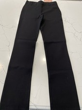 Quince Women's Ponte Straight Leg Pants Black XS NWT Stretch Pull On