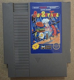 BurgerTime (Nintendo Entertainment System, NES, 1987) Cib Complete - Tested