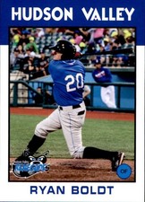 2016 Hudson Valley Renegades Grandstand #4 Ryan Boldt Red Wing Minnesota MN Card