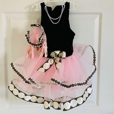 Revolution Dancewear / Dance/Skating Little Girl Set, Pink/Black MC 5T-6T
