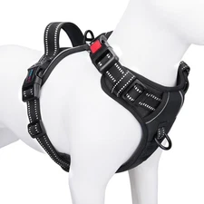 Reflective Dog Harness Large Breed Adjustable No Pull Vest with with Handle 2...