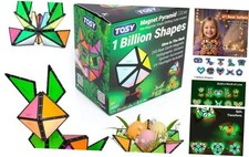 Magnet Pyramid - 1 Cube Transforms into 1 Billion Shapes Bunny, Egg Glow