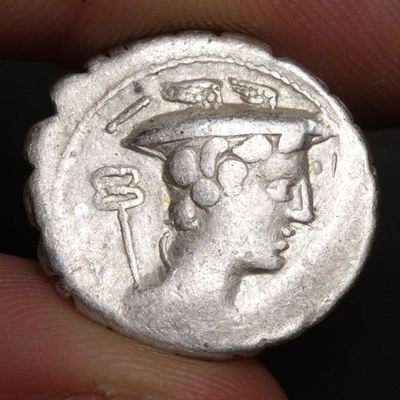 #ad Odysseus Argos Denarius 82BC Ancient Roman Republic Silver Denarius Limetanus $345.00