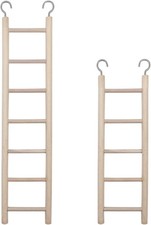 2pcs Bird Wooden Ladder Bird Ladders Wooden Ladder for Bird Cage Parrot Ladder