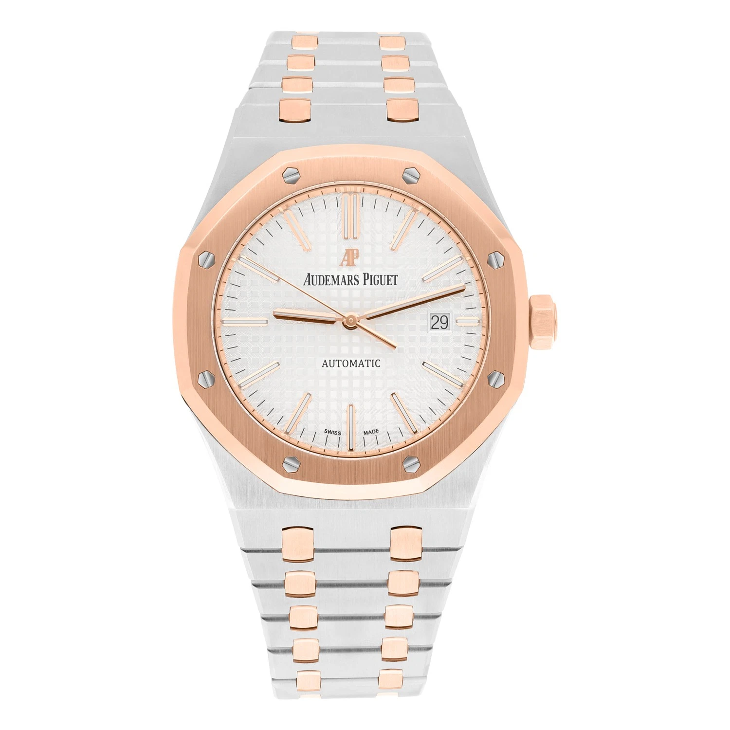 Audemars Piguet — Audemars Piguet Royal Oak Selfwinding 15400SR.OO.1220SR.01 Rose Gold & Stainl...