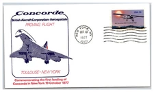 Concorde Flight Cover Toulouse - New York Proving Flight    (CF24