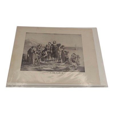 Landing Of The Pilgrims Book Page Print