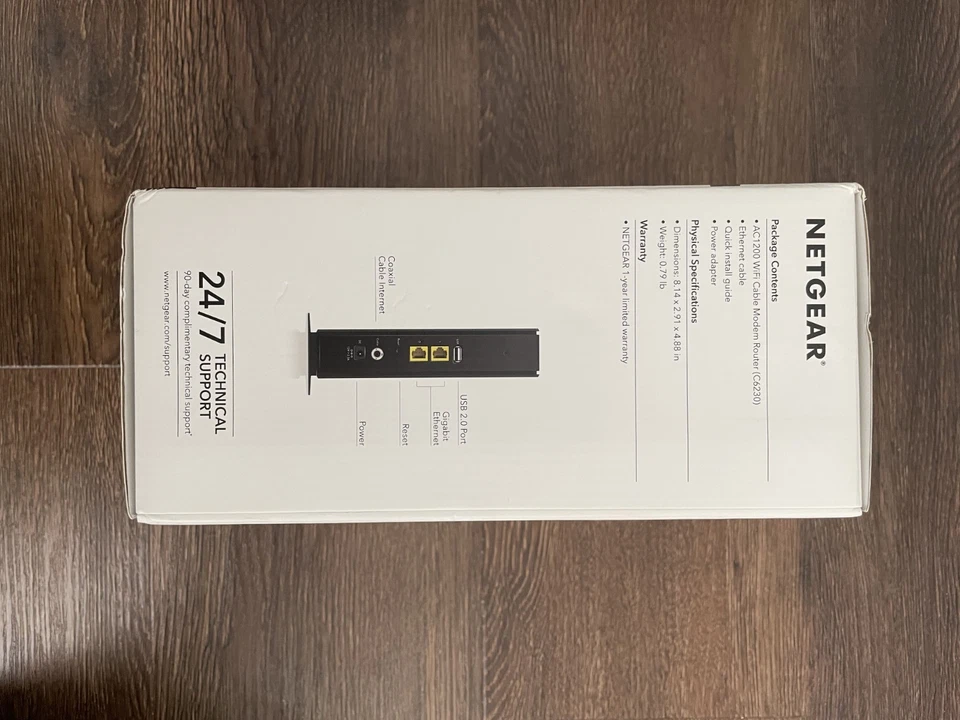 Netgear AC1200 WiFi Cable Modem Router C6230 - Image 4 of 4