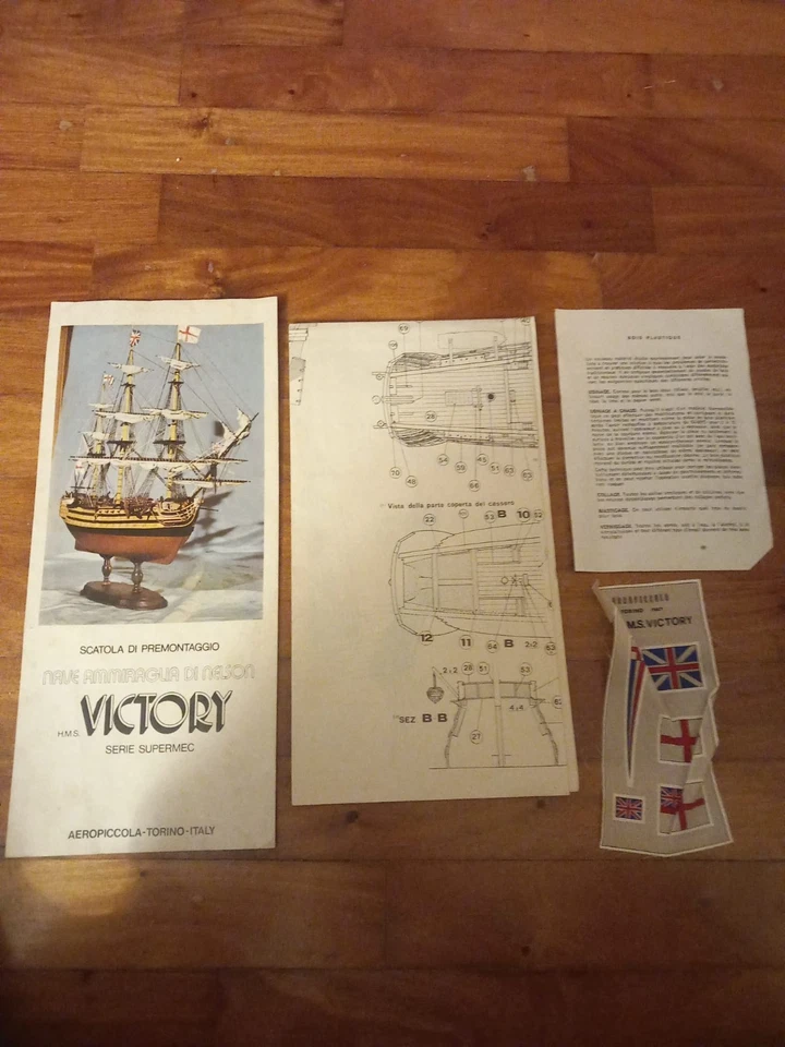 AEROPICCOLA TORINO KIT NAVE LEGNO VICTORY nave ammiraglia flotta britannica - Immagine 2 di 4