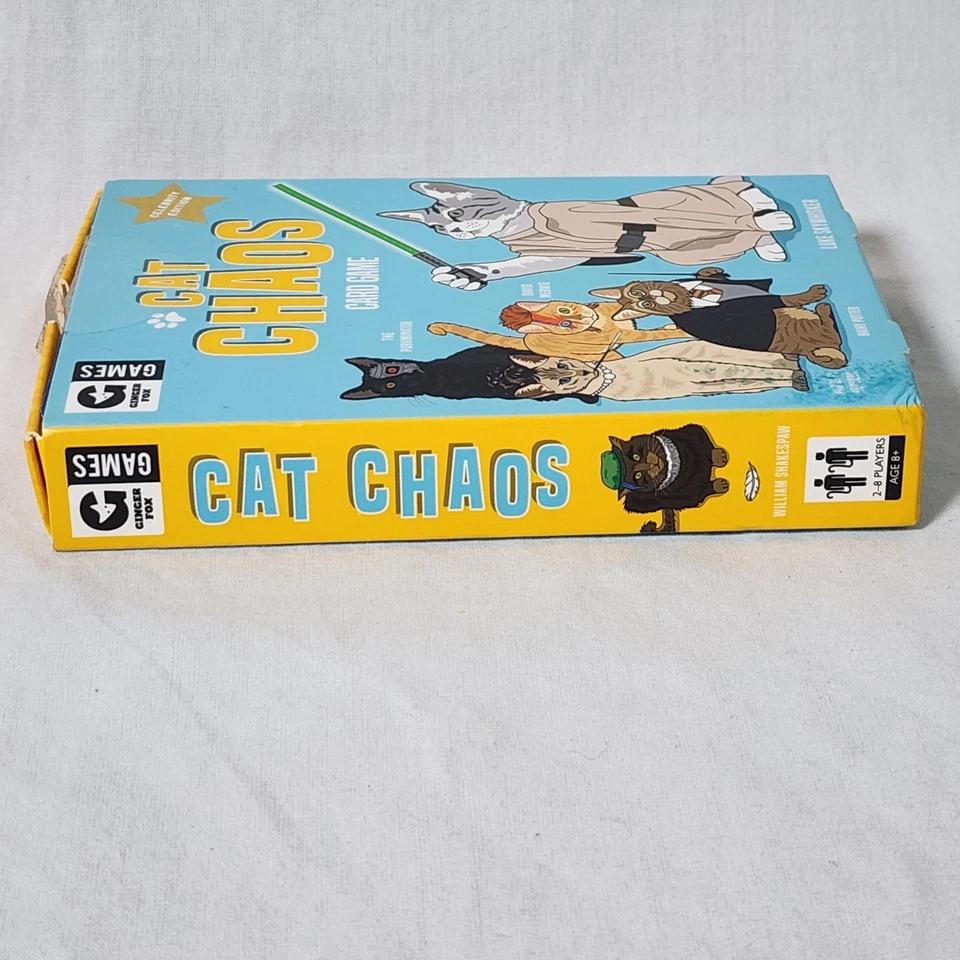 Cat Chaos Kids Card Game Celebrity Edition 2017 Used Incomplete Luke Skywhisker - Image 2 of 4