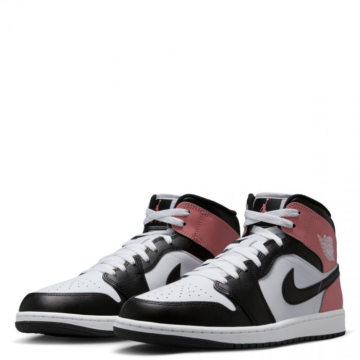 Nike Air Jordan 1 Mid Shoes White Black Rust Pink DQ8426-100 Men's