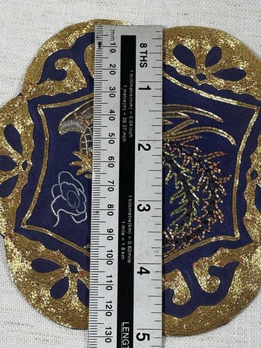 Golden Cloud handgestickt Phönix Patch Seide Viskose Applikation China - Bild 4 von 7