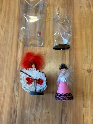 2 Puppen Aus Paris Souvenir Can Can Tänzerin Aus Moulin Rouge Und Elegante Dame