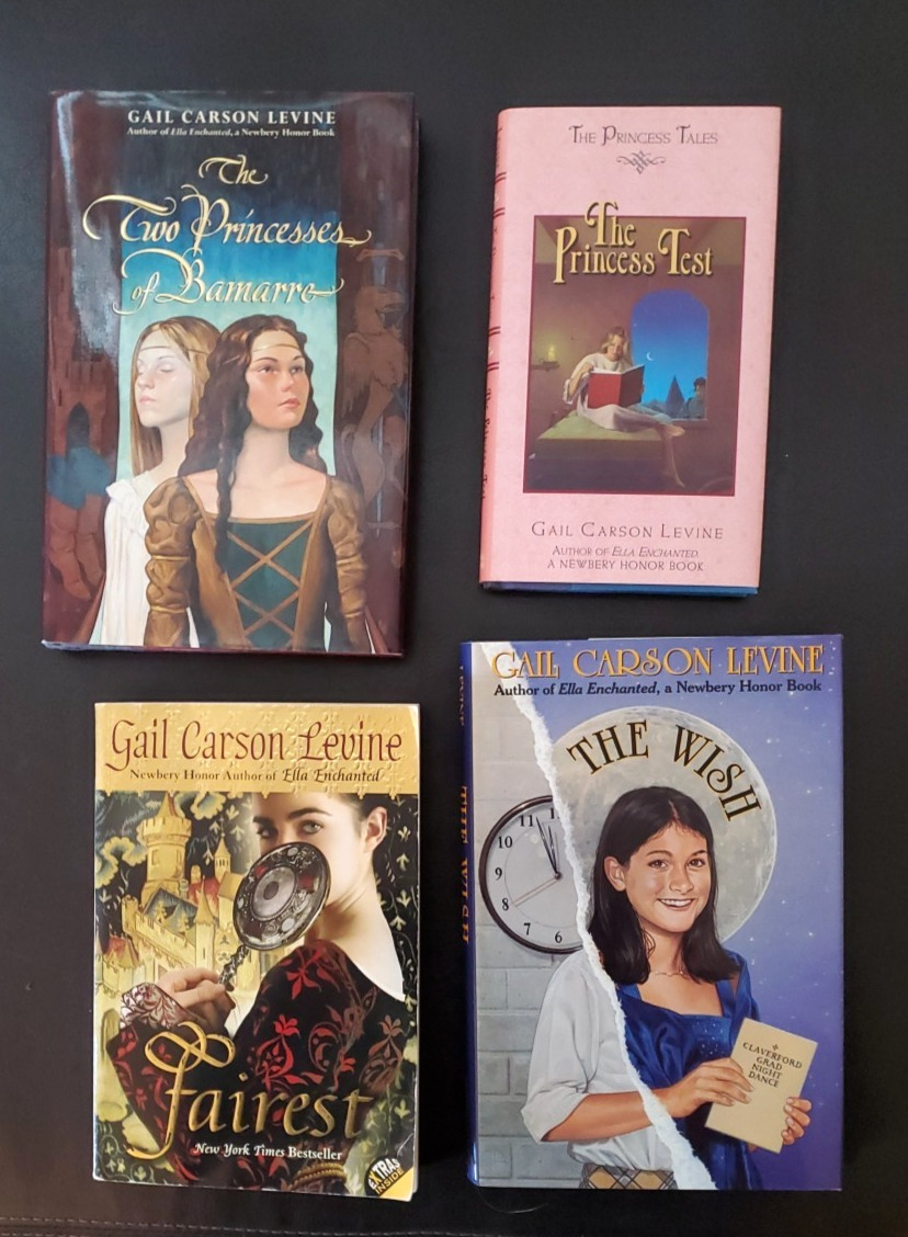 Lot of 4 by Gail Carson Levine, The Wish,  The Princess Test, Fairest & More(HC)