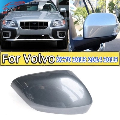 Electric silver left Side View Mirror Cover for Volvo XC70 2013-2015 Door Wing