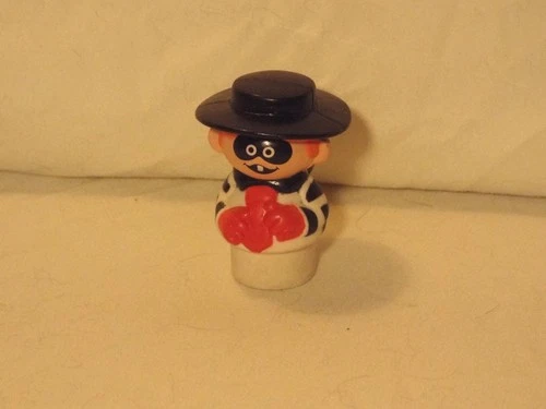 RARE Vintage Fisher Price Little People #2552 McDonalds Hamburglar Figure