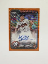 2024 Topps Chrome AJ Smith-Shawver Orange Auto /25 RA-AJS