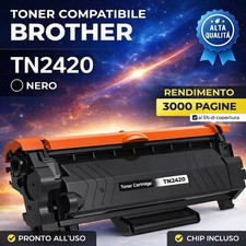 Toner Compatibile TN-2420 Nero 3000 Pagine per Stampanti Brother HL DCP MFC