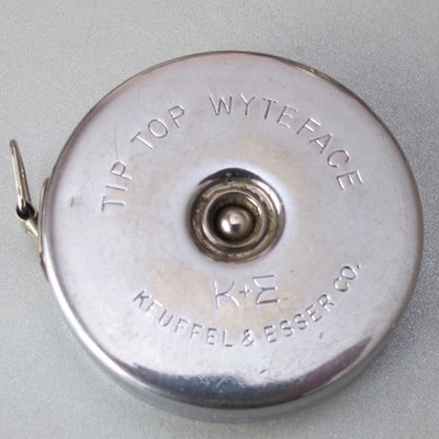 Keuffel & Esser TIP TOP WYTEFACE K & E Architect Measuring Tape  1/4 & 1/8: 1ft