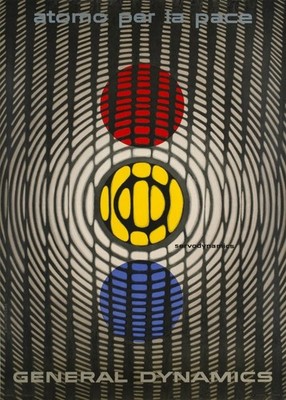 General Dynamics Atom For Peace Servodynamics Poster Print 24x36