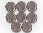 8 Indian Head/Buffalo Nickels - AG Cond - PHIL - 1927, 29, 30 (3), 34, 36, 37