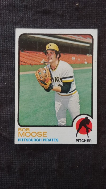 1973 Topps Baseball card # 499 Bob Moose   ( G to VG )