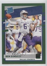 2020 Panini Donruss Rated Rookie Press Proof Green Ben DiNucci #350 4y0
