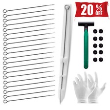 Chiitek Stick and Poke Tattoo Pen Kit White Hand Poke Pen Complete Tattoo Kit